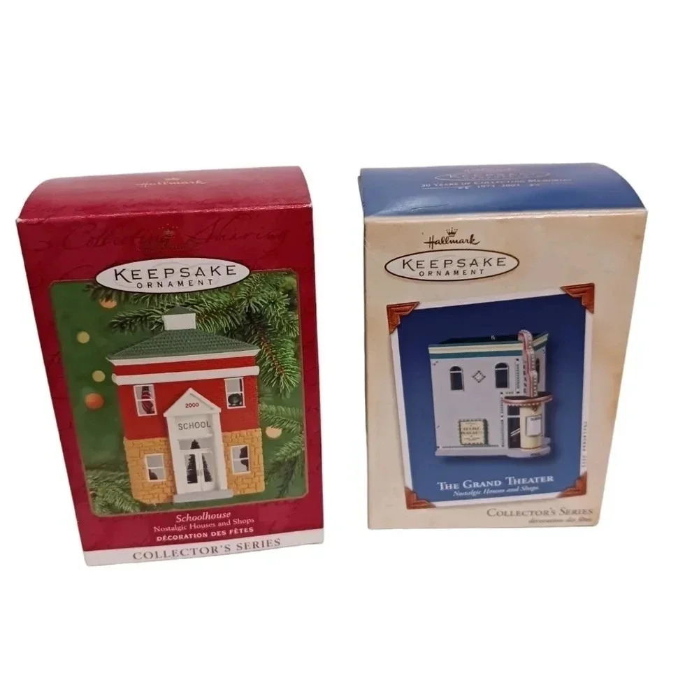 Hallmark keepsake ornaments collection series school barber&shops